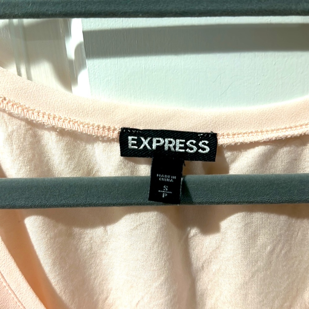 Express Pink Sequin Tank Top - Size S - Picture 3 of 4